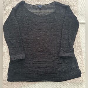 Splendid Knit Sweater Black Size Medium